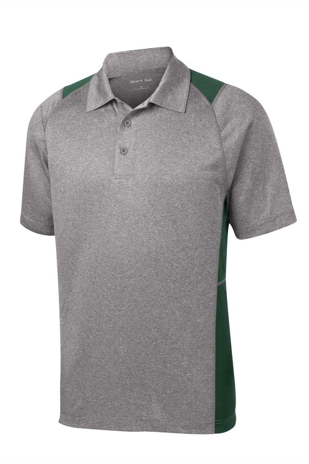 Sport-Tek Heather Colorblock Contender Polo