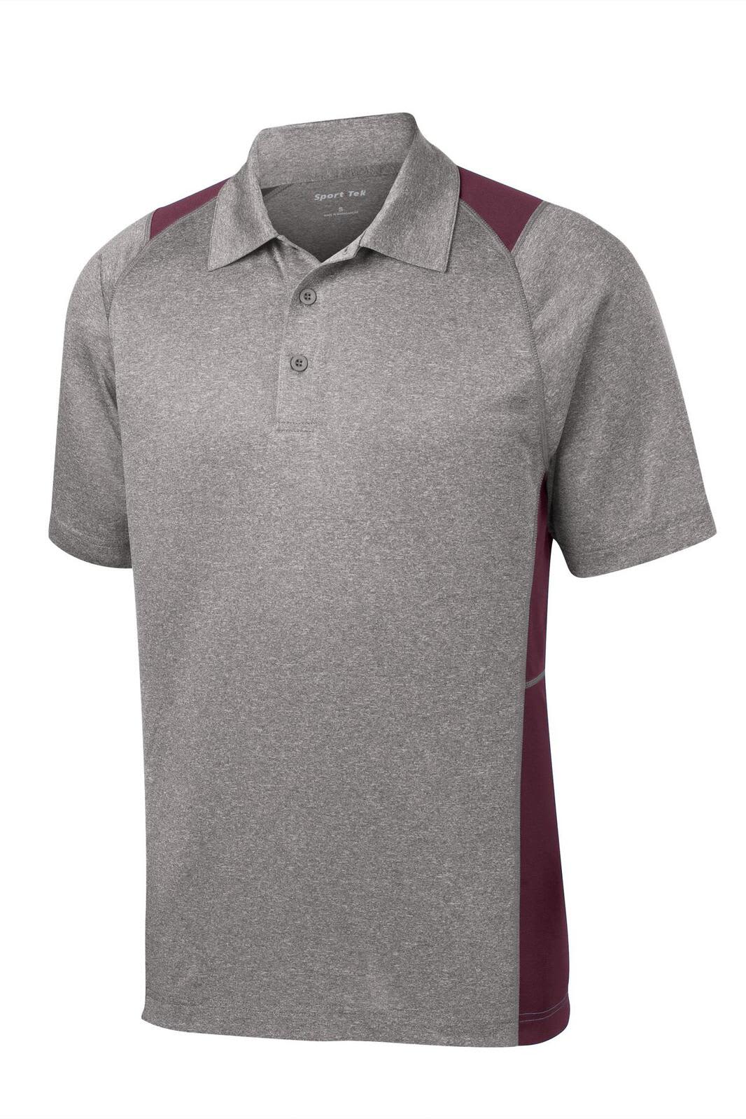 Sport-Tek Heather Colorblock Contender Polo