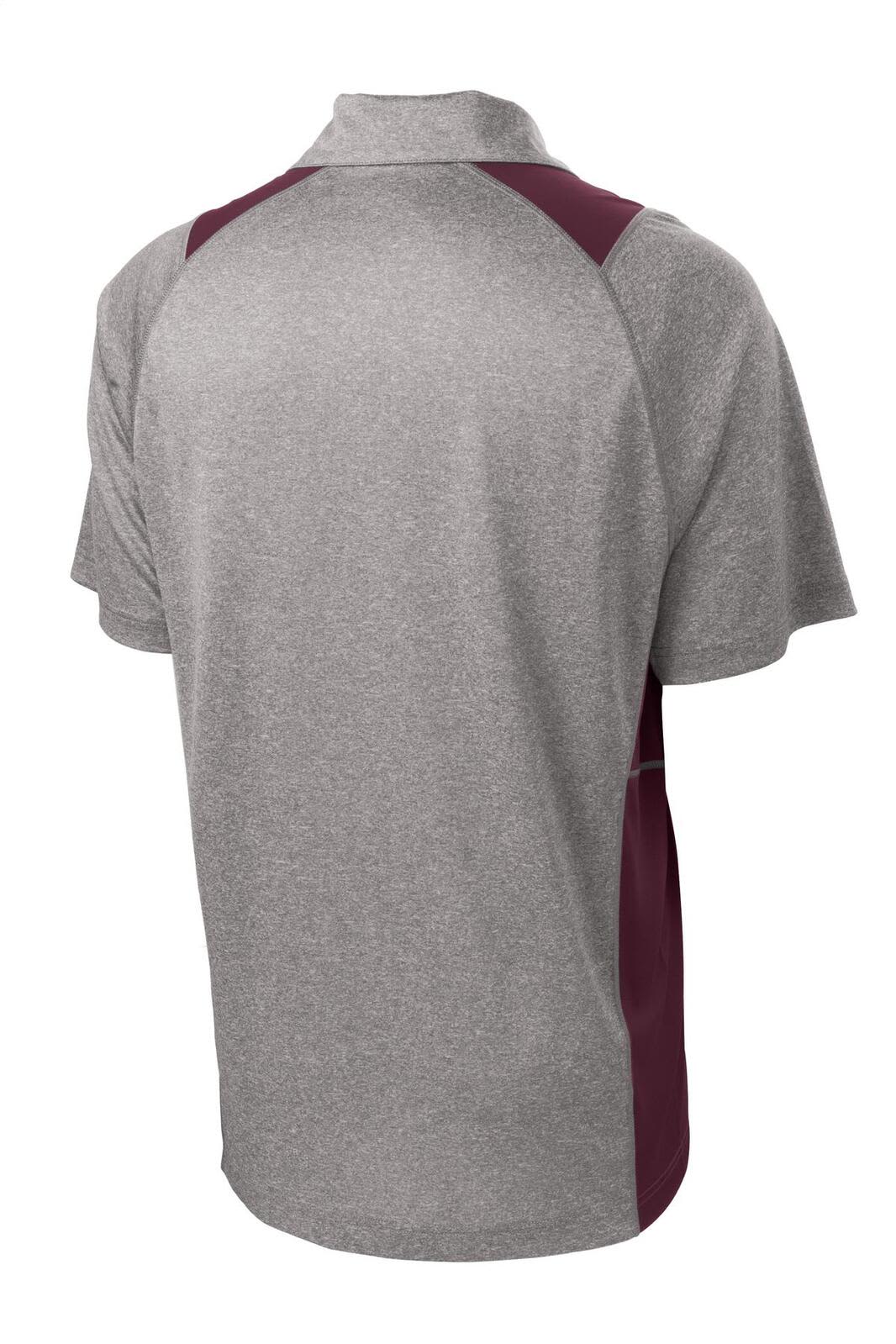 Sport-Tek Heather Colorblock Contender Polo