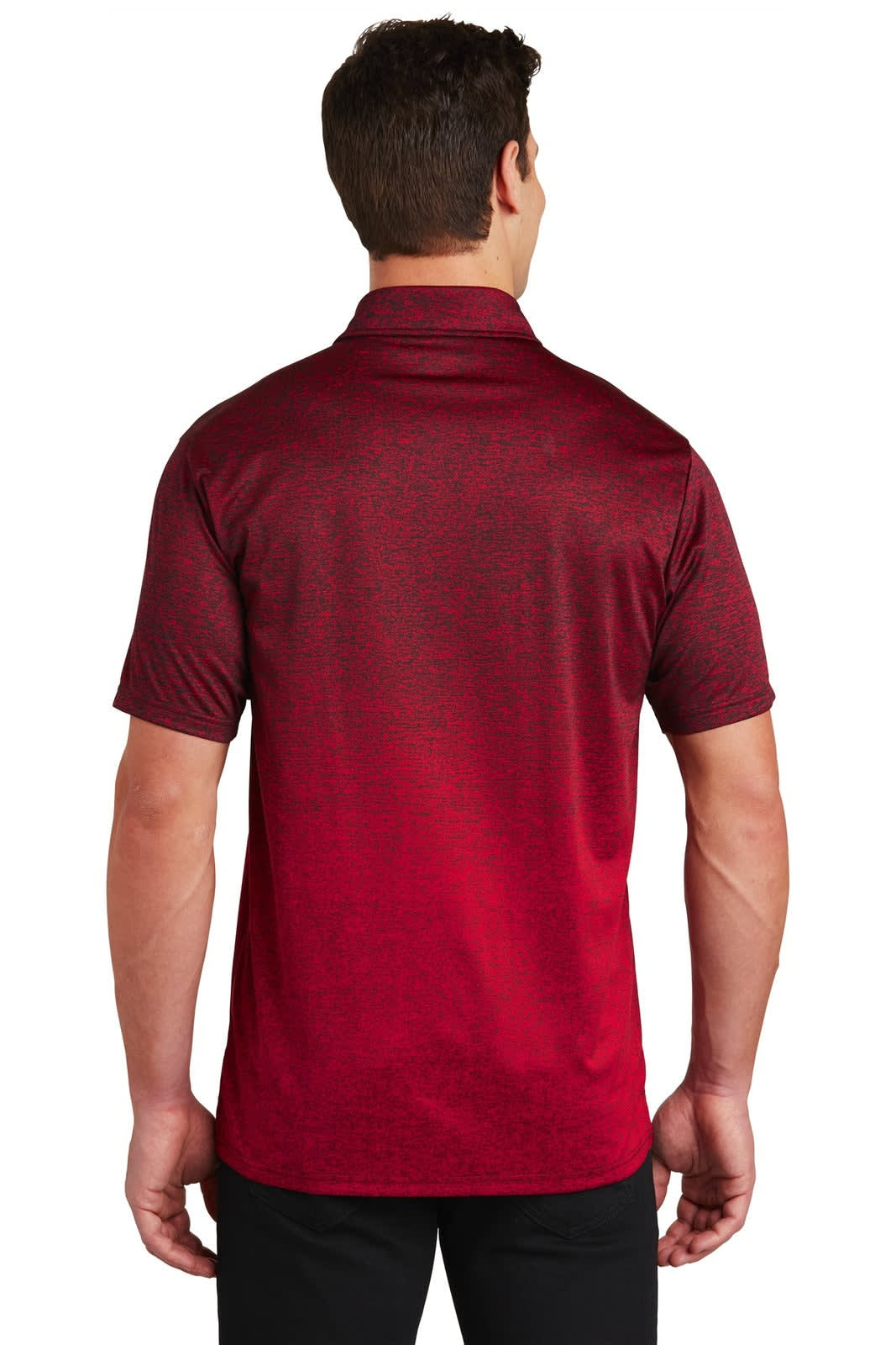 Sport-Tek Ombre Heather Polo