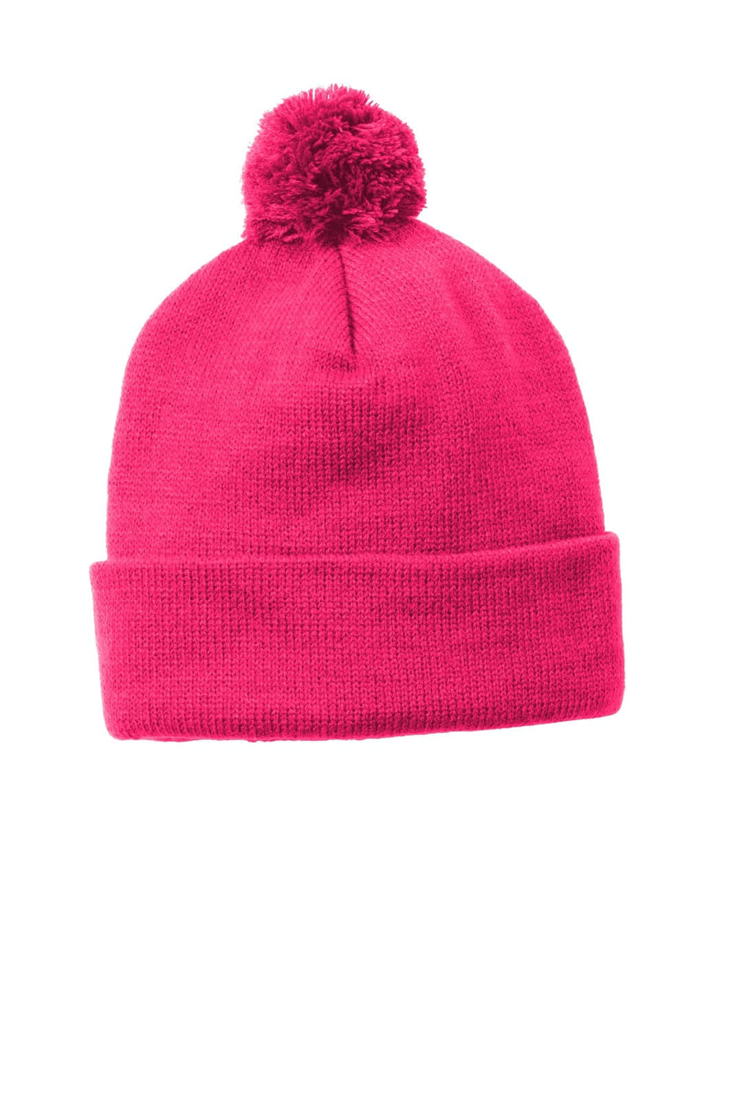 Sport-Tek Solid Pom Pom Beanie