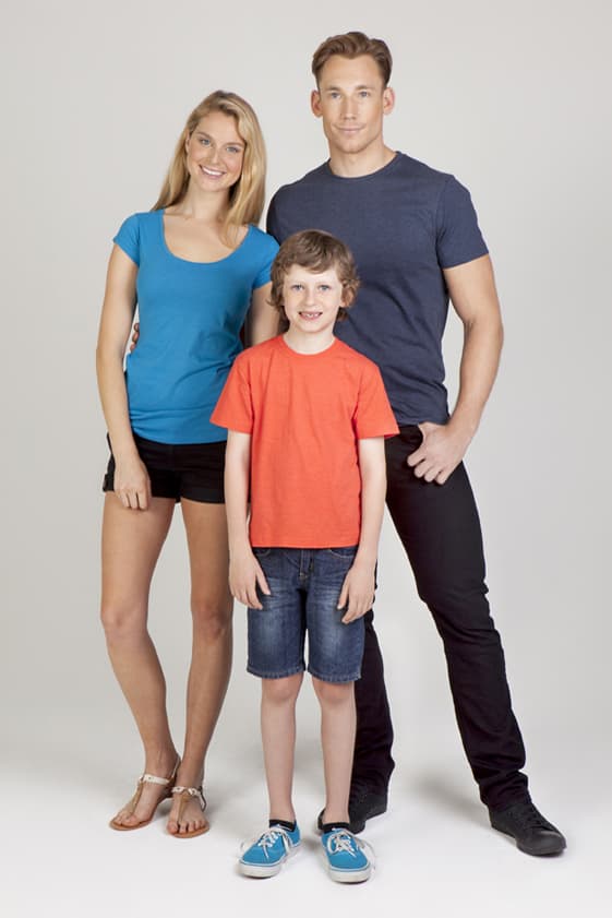 Kids Marl Crew Neck T-shirt