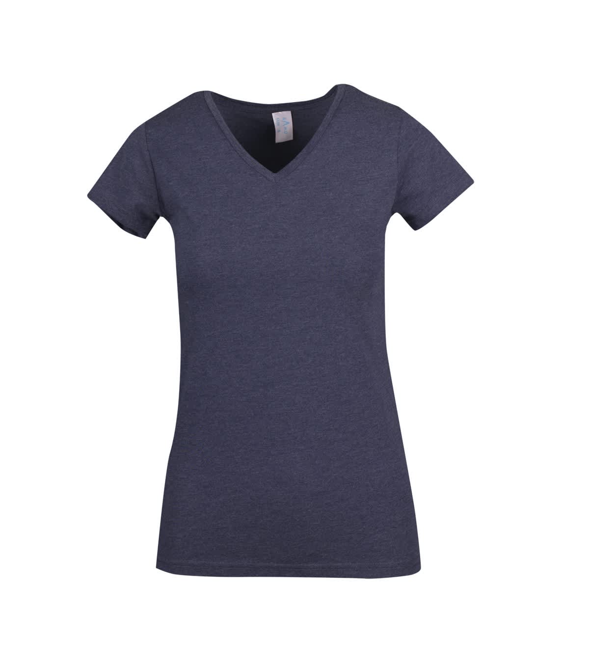 Womens Marl V-neck T-shirt
