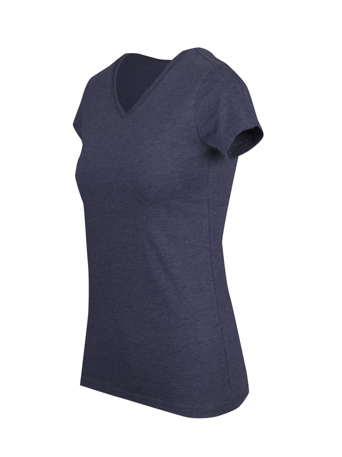 Womens Marl V-neck T-shirt
