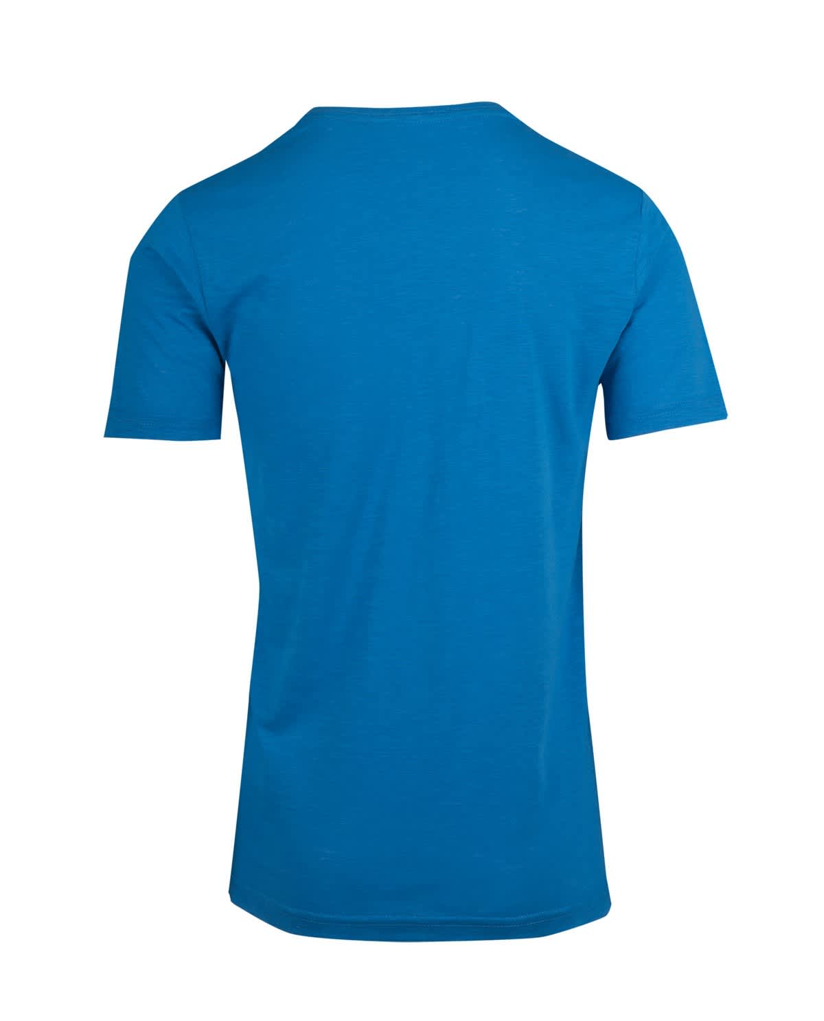 Men's / Unisex Raw Cotton Wave V Neck T-shirt