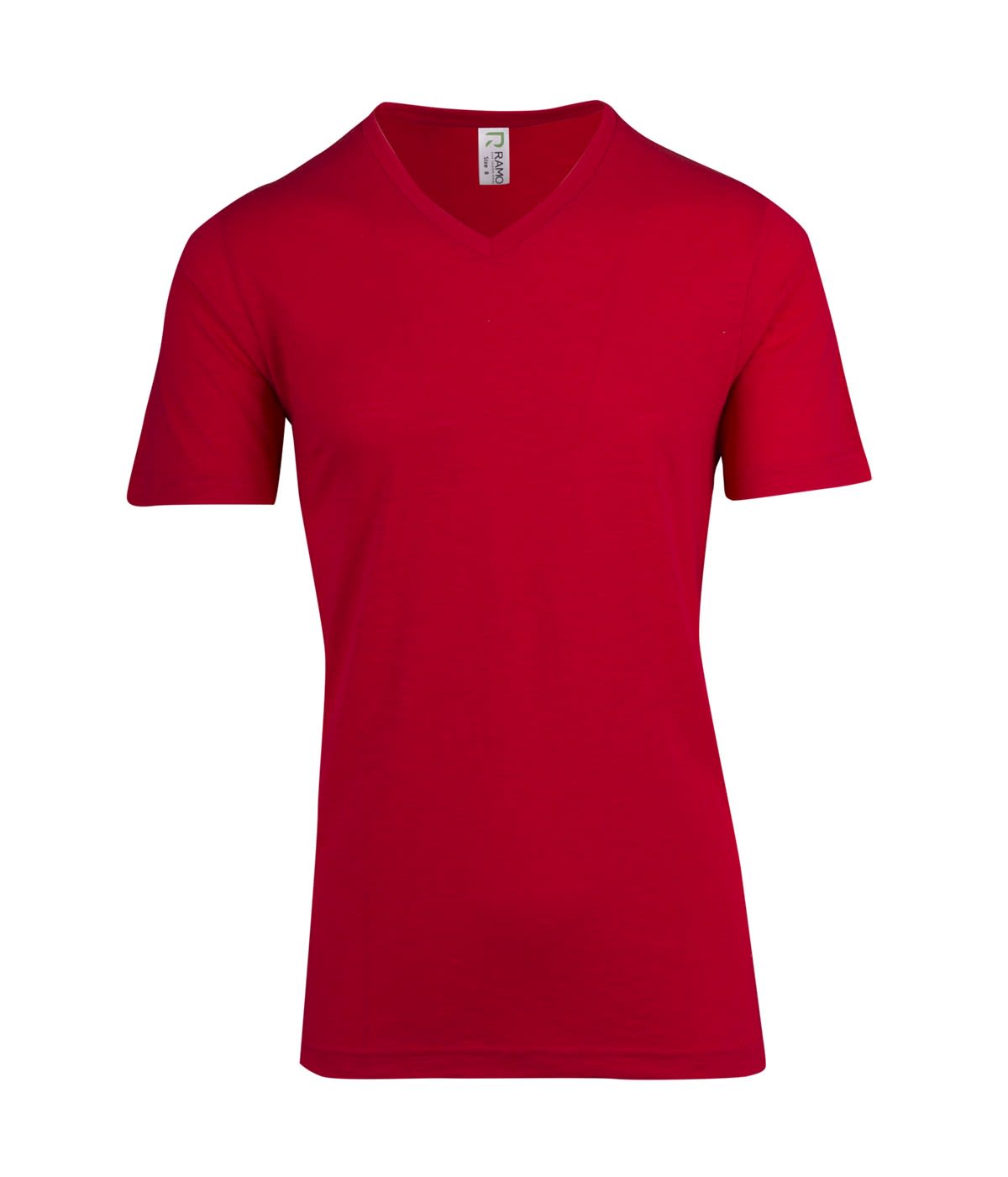 Men's / Unisex Raw Cotton Wave V Neck T-shirt