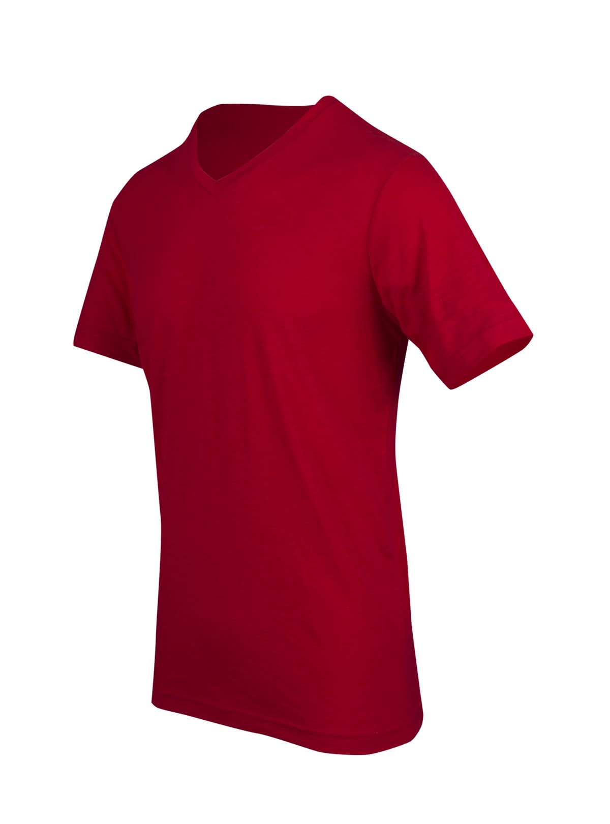 Men's / Unisex Raw Cotton Wave V Neck T-shirt