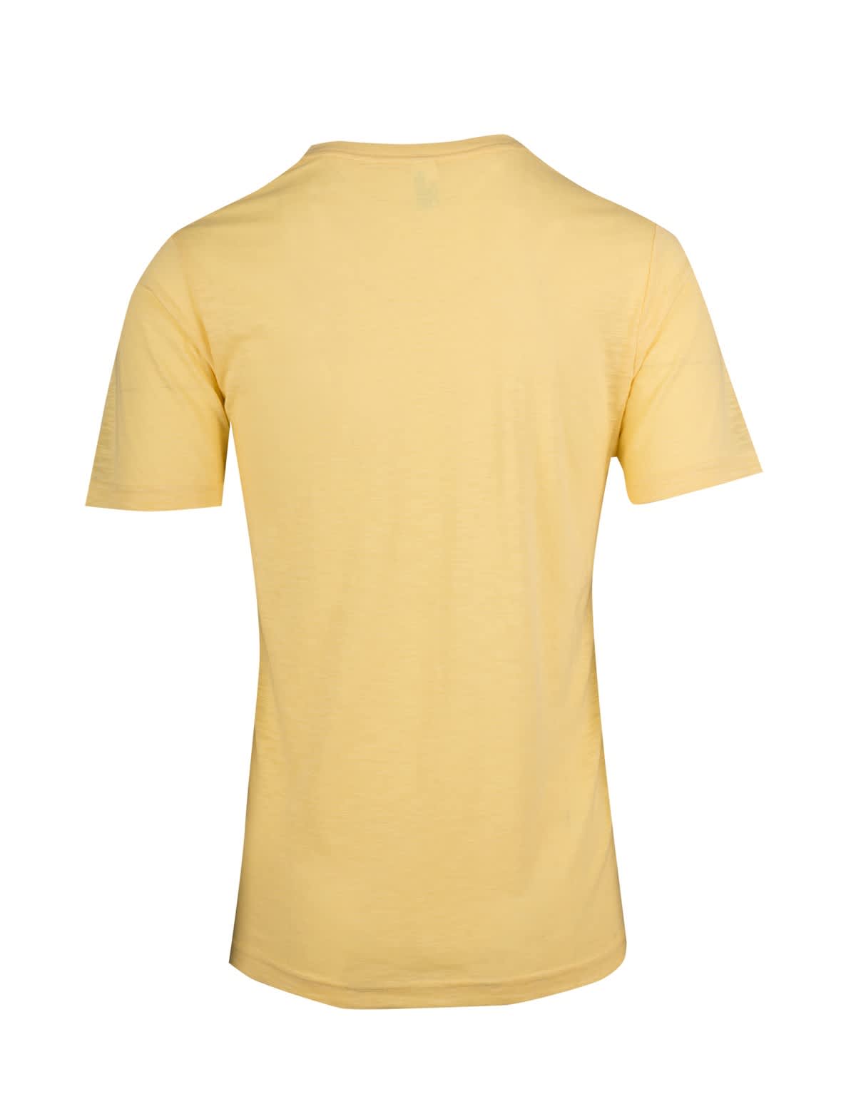 Men's / Unisex Raw Cotton Wave V Neck T-shirt