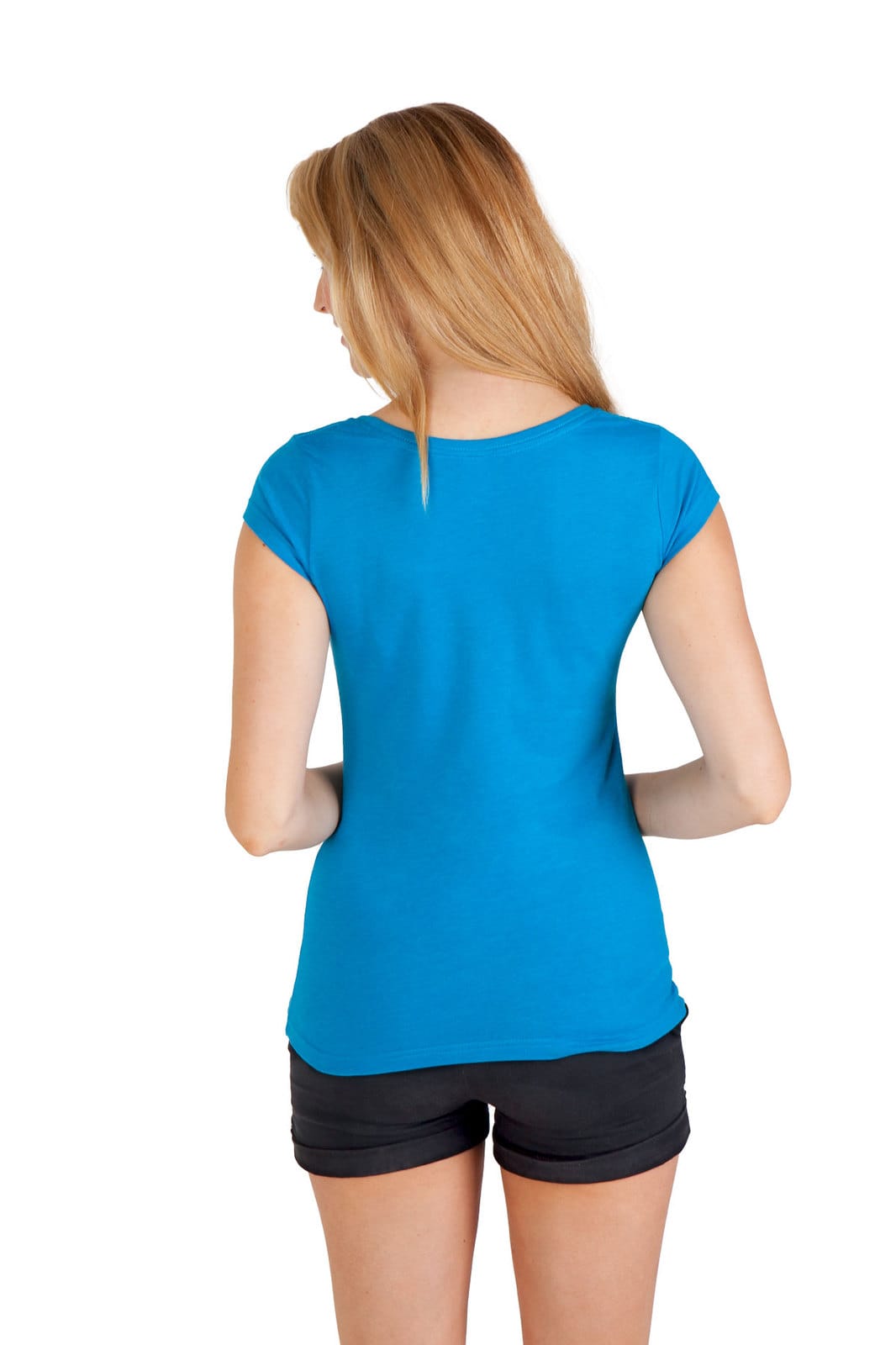 Womens Marl Scoop Neck T-shirt