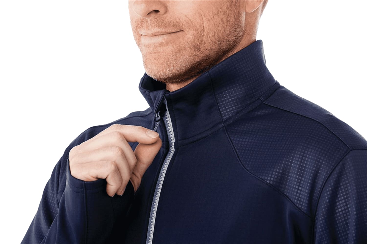 Men's Senger Knit Full Zip Performance Jacket w/ Thumb Holes