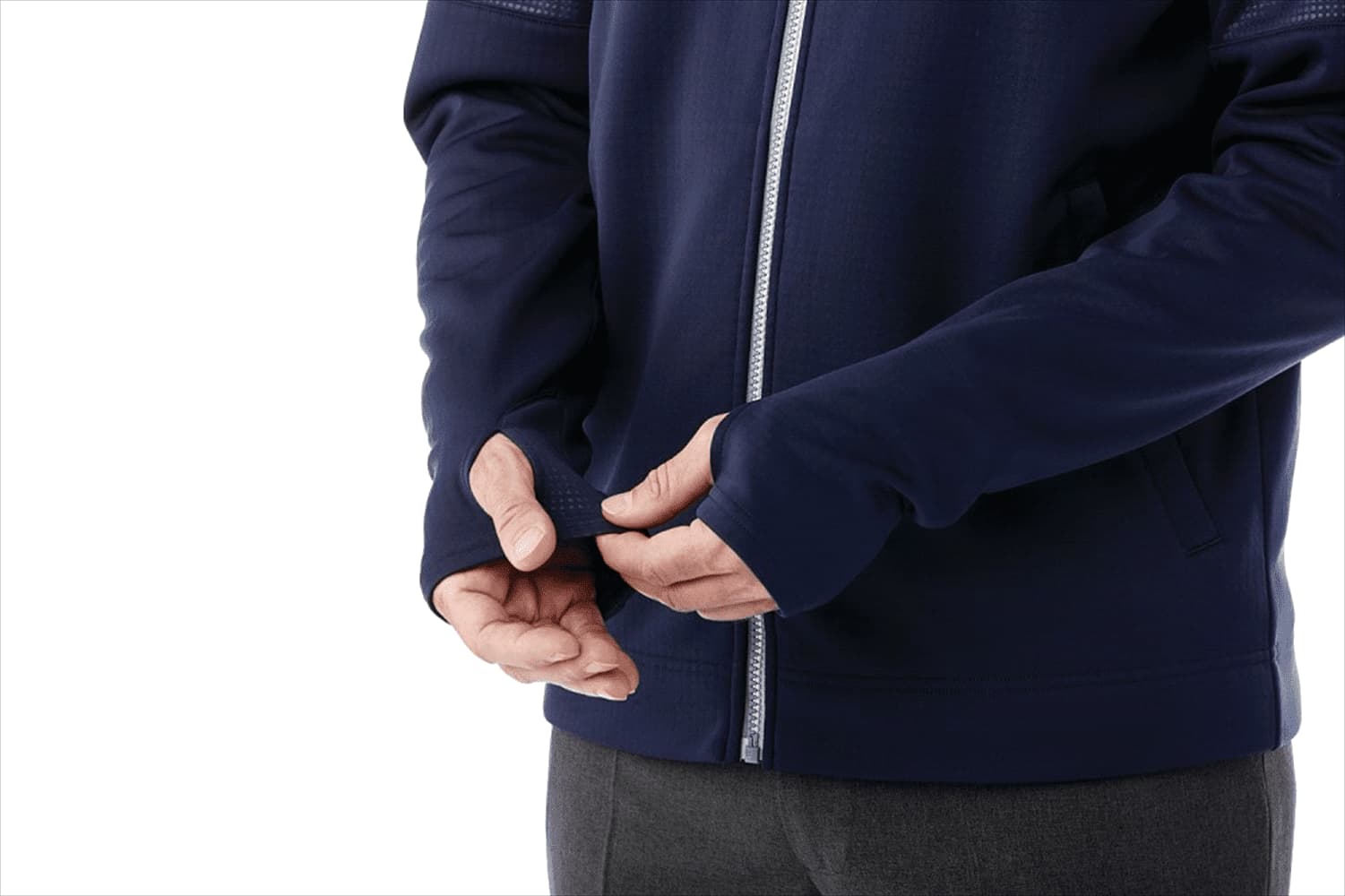 Men's Senger Knit Full Zip Performance Jacket w/ Thumb Holes