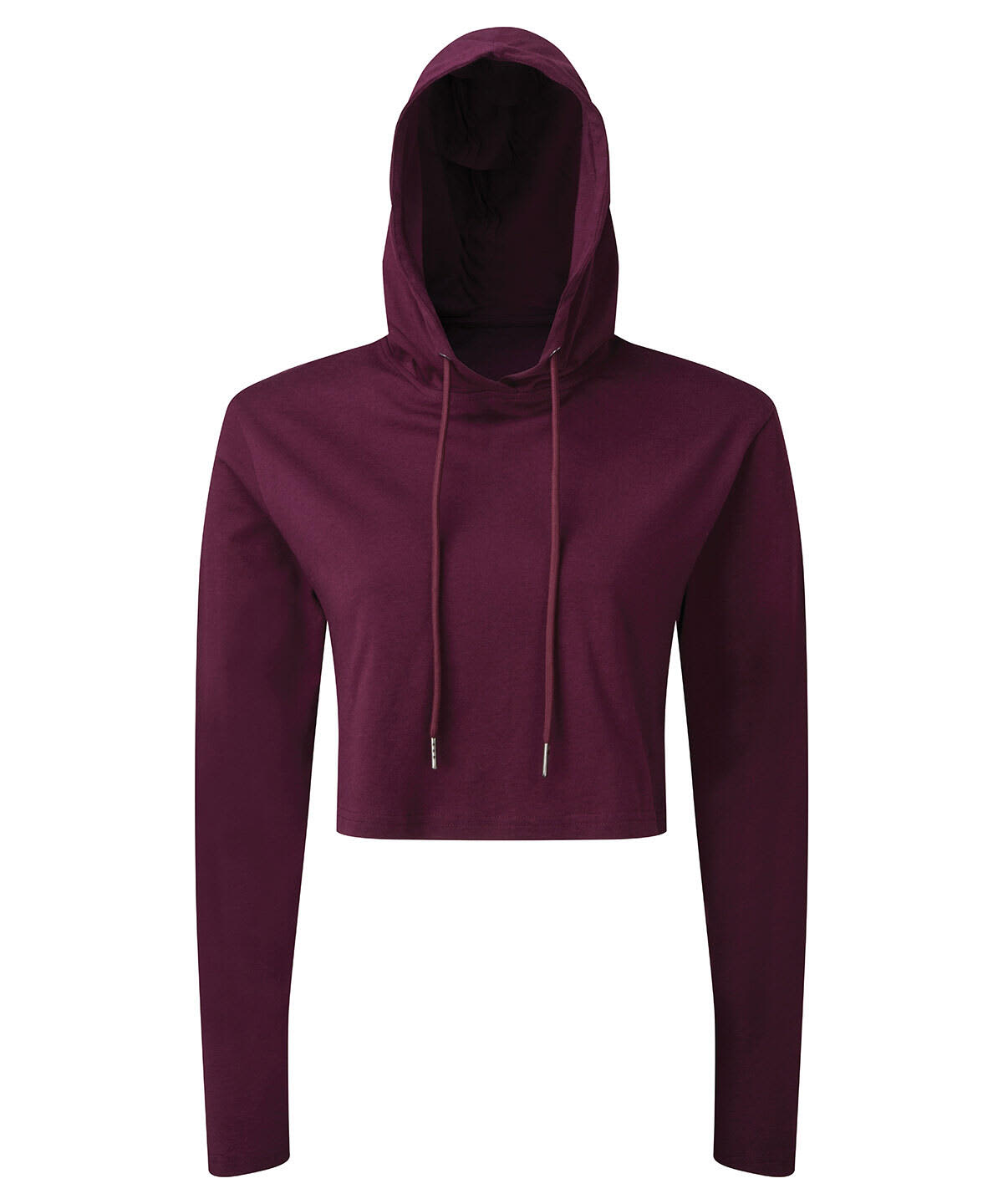 Cropped Hooded Long Sleeve T-Shirt