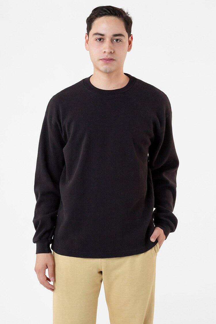 Garment Dye Heavy Thermal Crewneck