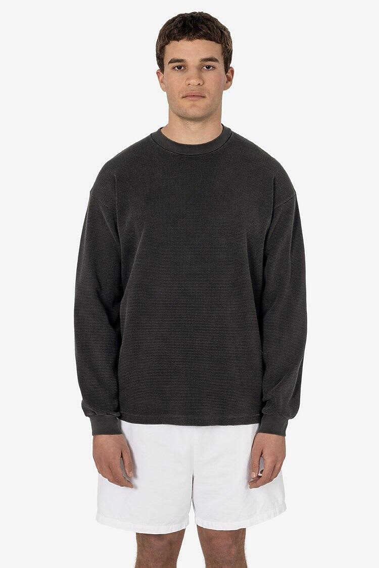 Garment Dye Heavy Thermal Crewneck