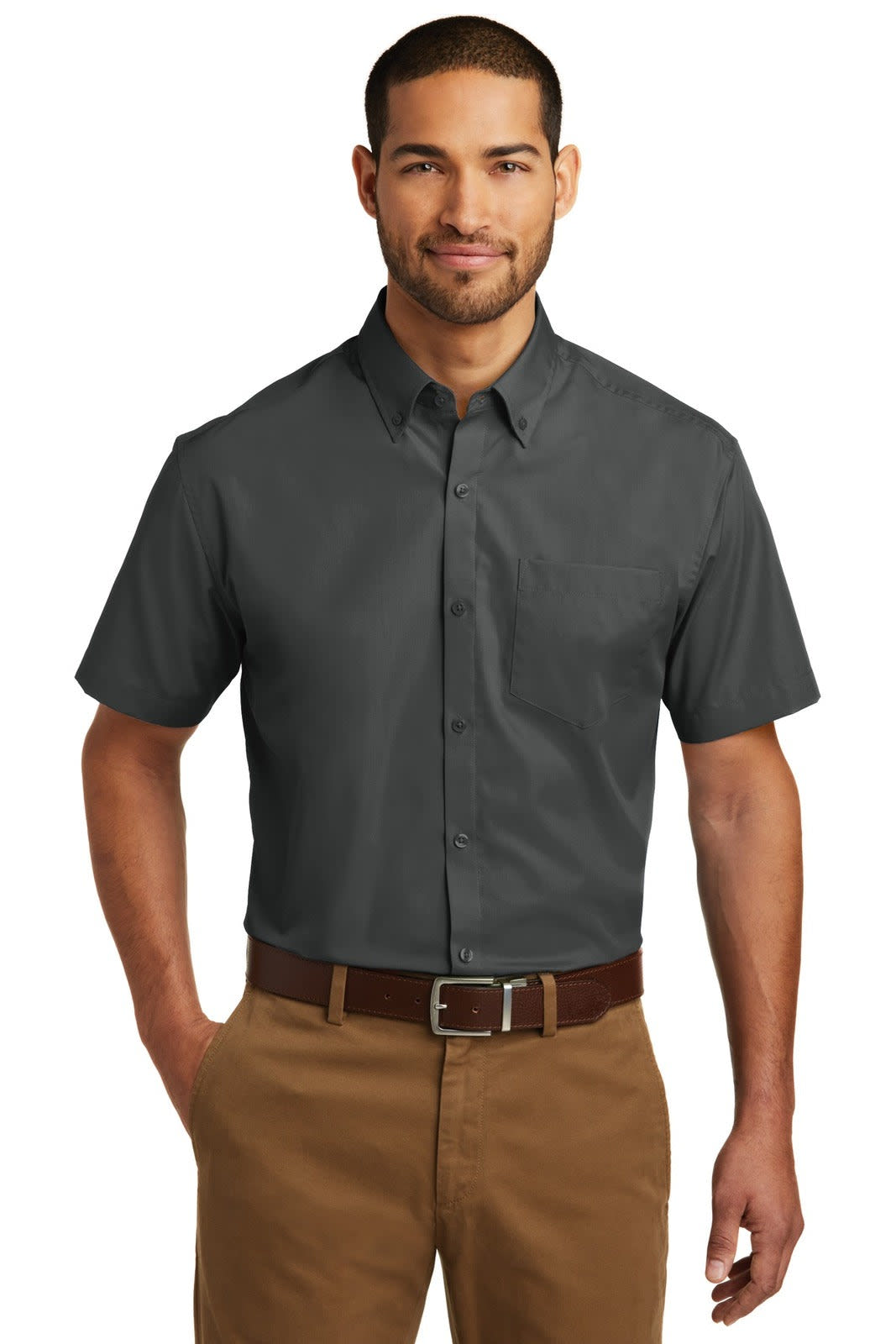 Port Authority Short Sleeve Carefree Poplin Shirt