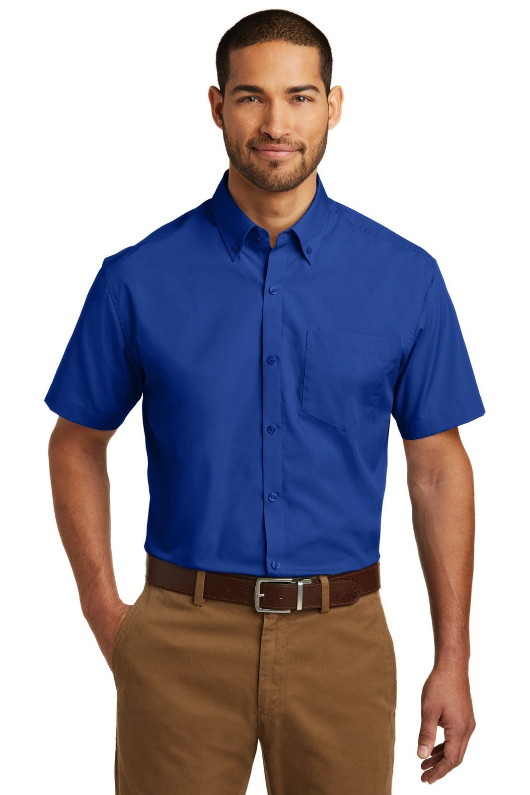 Port Authority Short Sleeve Carefree Poplin Shirt