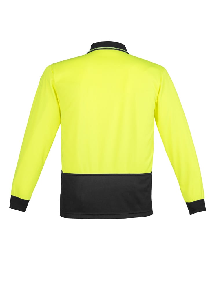 Unisex Hi Vis Basic Long Sleeve Polo