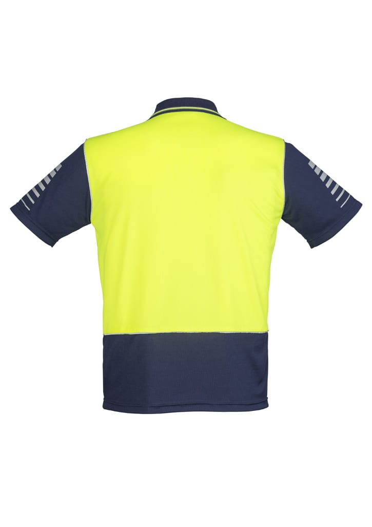Mens Hi Vis Zone Short Sleeve Polo