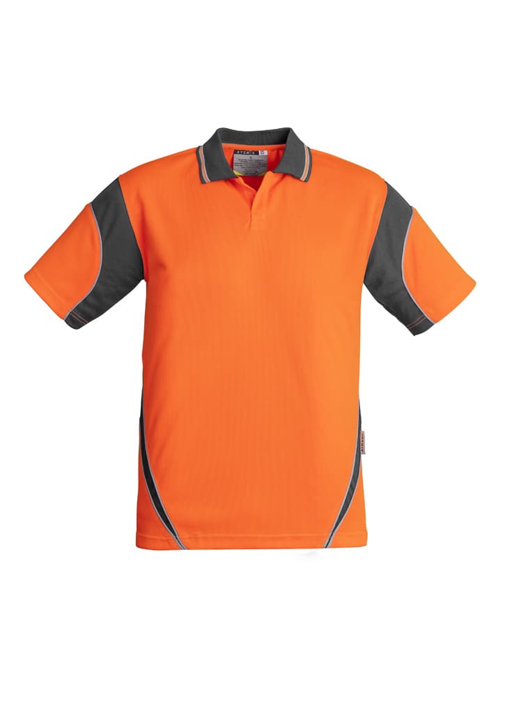 Mens Hi Vis Aztec Short Sleeve Polo