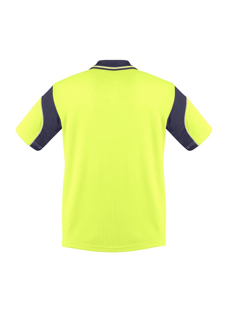 Mens Hi Vis Aztec Short Sleeve Polo