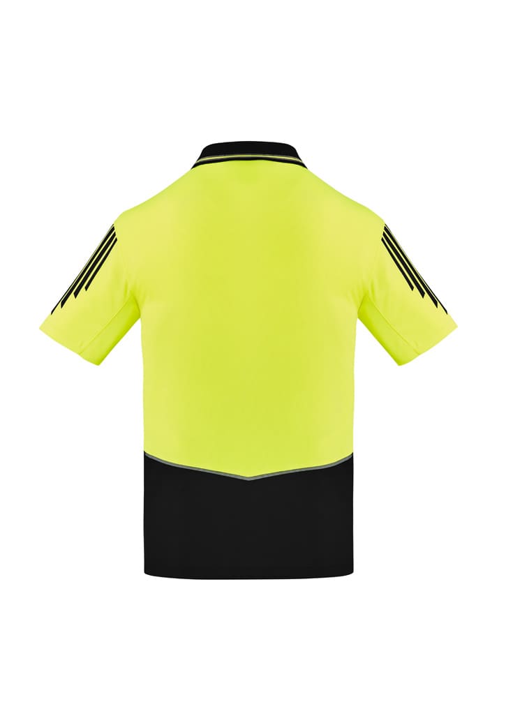 Mens Hi Vis Flux Short Sleeve Polo