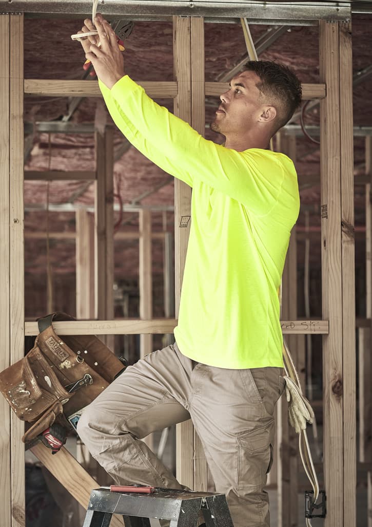 Mens Hi Vis Long Sleeve Tee