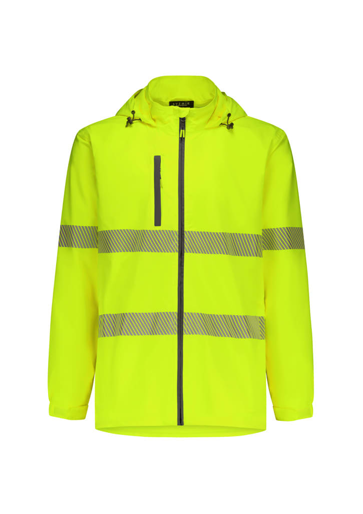 Unisex Super Light Segmented Tape Packable Rain Jacket