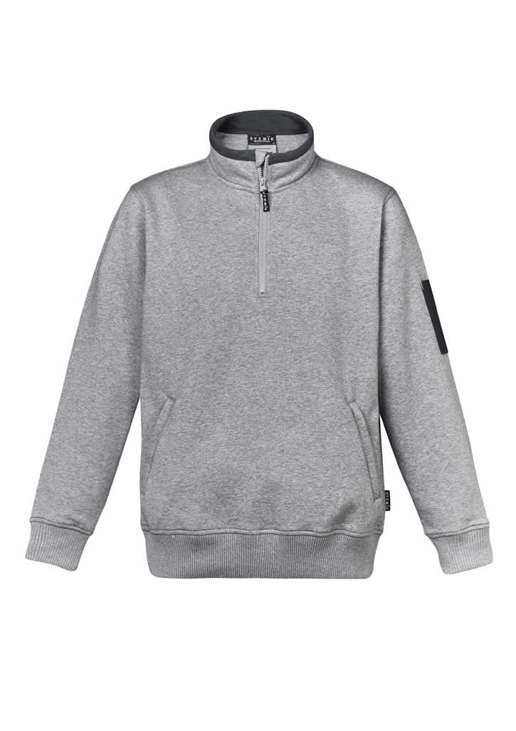 Unisex 1/4 Zip Brushed Fleece Pullover