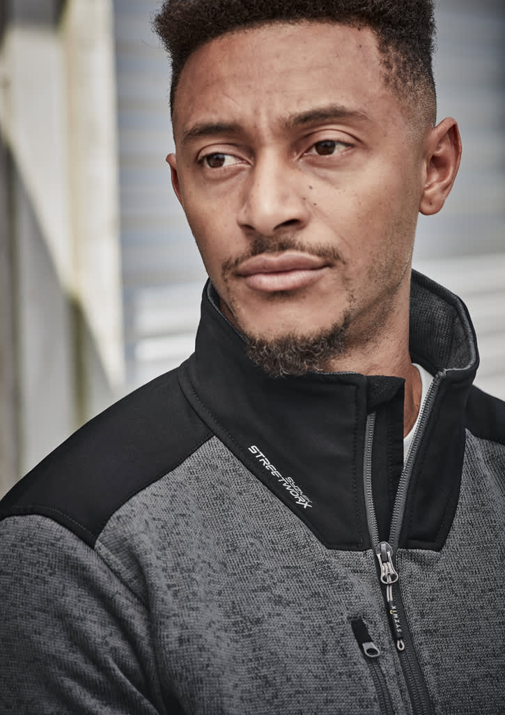 Unisex Streetworx Reinforced Knit 1/2 Zip Pullover