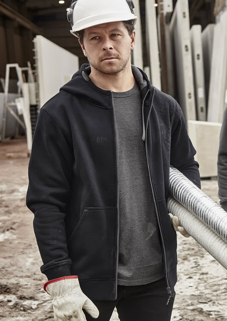 Unisex Zip Front Multi-Pocket Hoodie