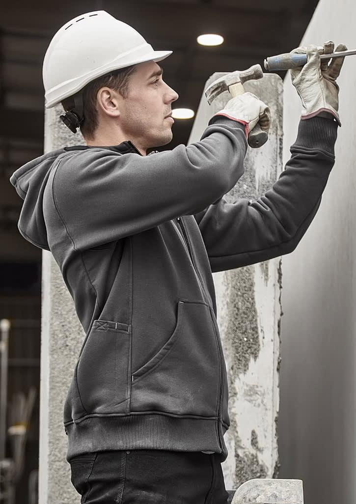 Unisex Zip Front Multi-Pocket Hoodie