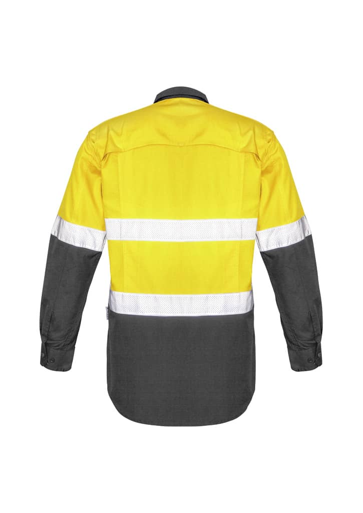 Mens Rugged Cooling Hi Vis Taped Long Sleeve Shirt