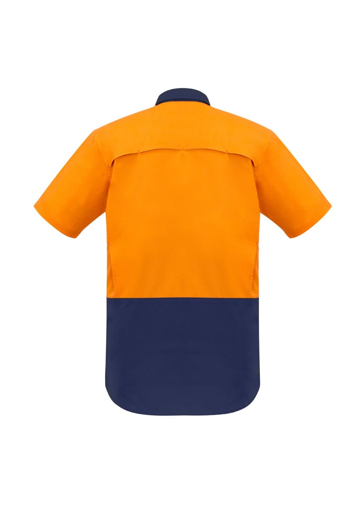 Mens Rugged Cooling Hi Vis Short Sleeve Shirt