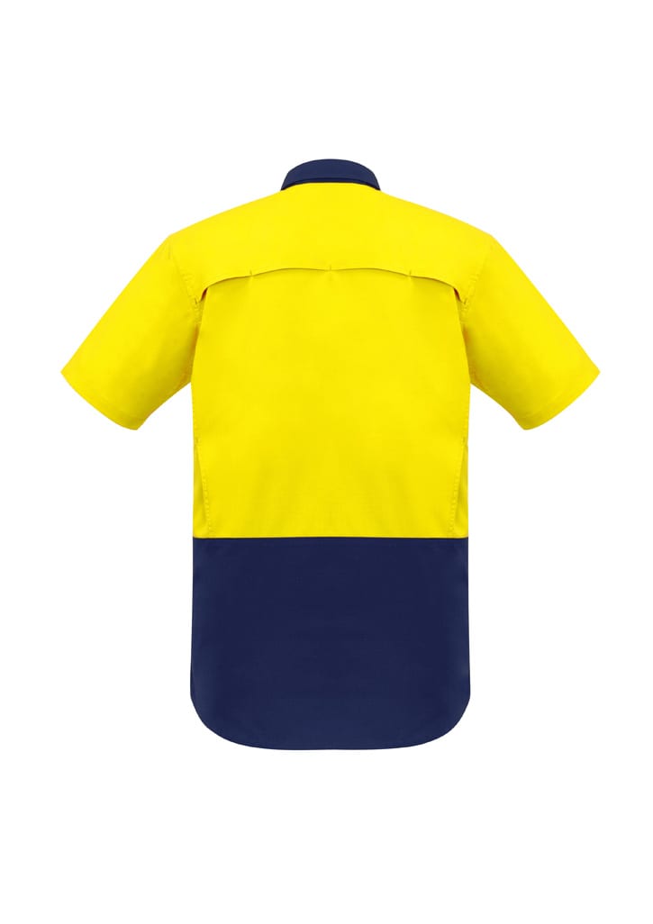 Mens Rugged Cooling Hi Vis Short Sleeve Shirt