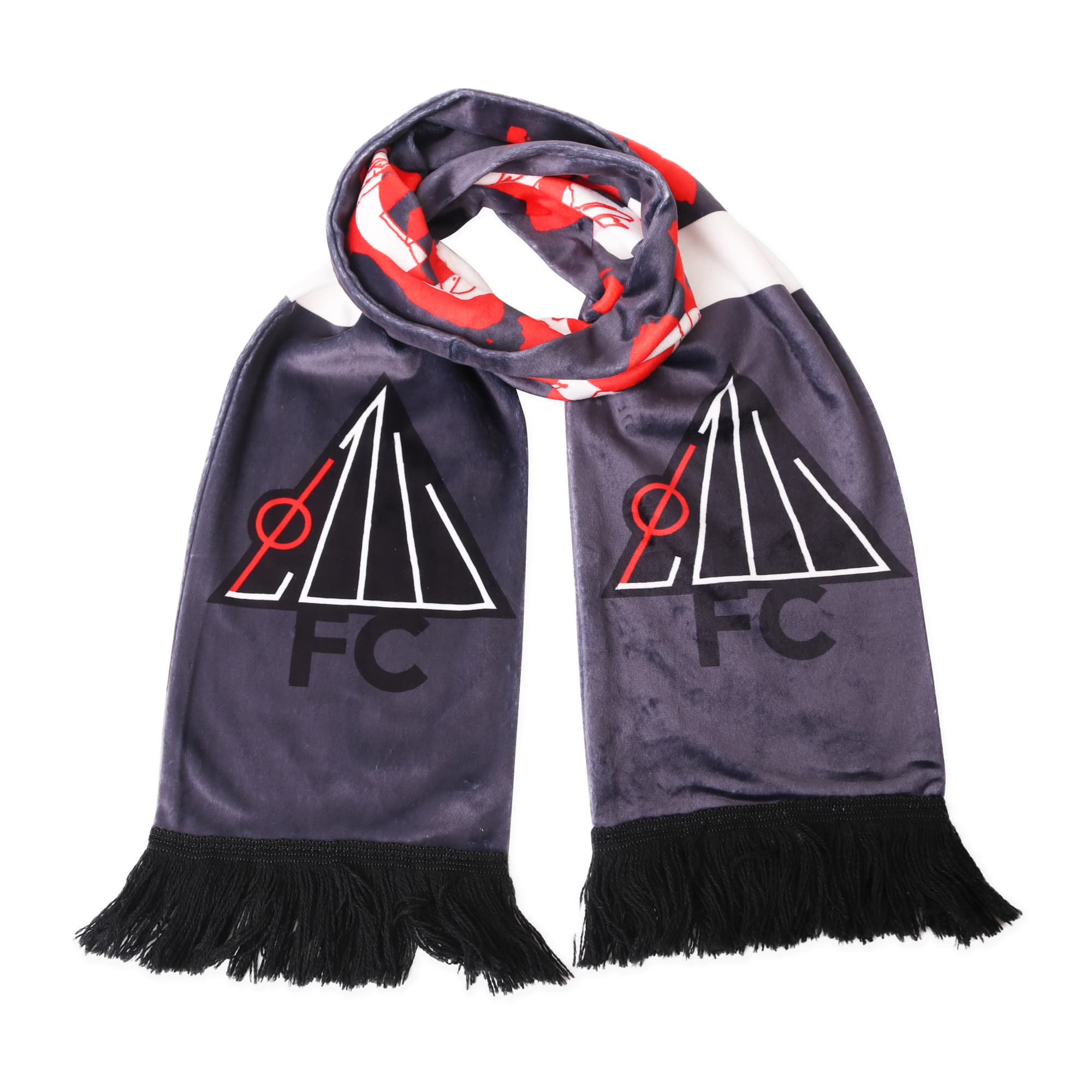 Silver Fox Velvet Scarf
