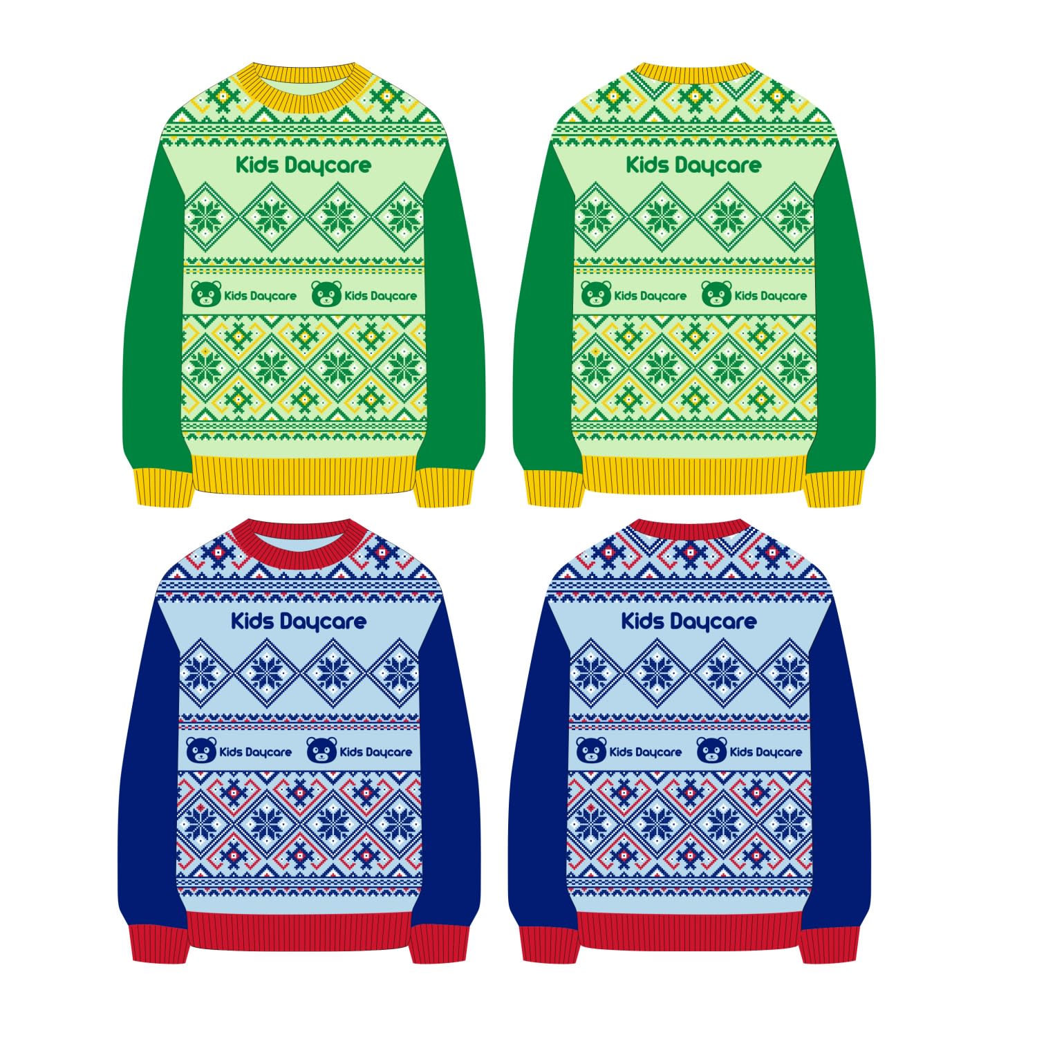 Unisex Winter Acrylic Cotton Jacquard Sweater