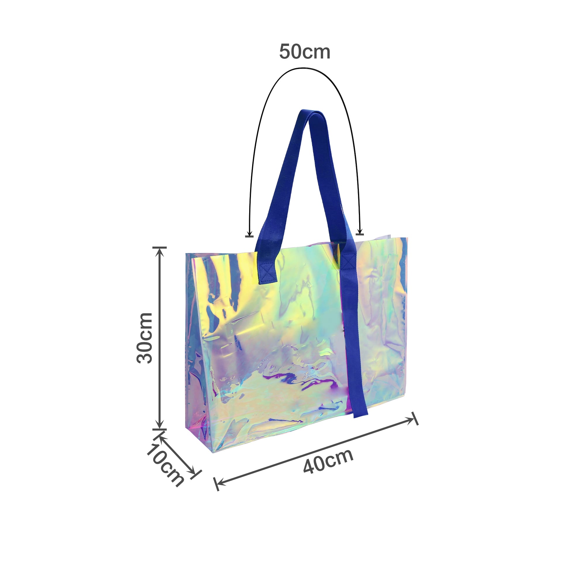 Colorful Transparent PVC Tote Bag