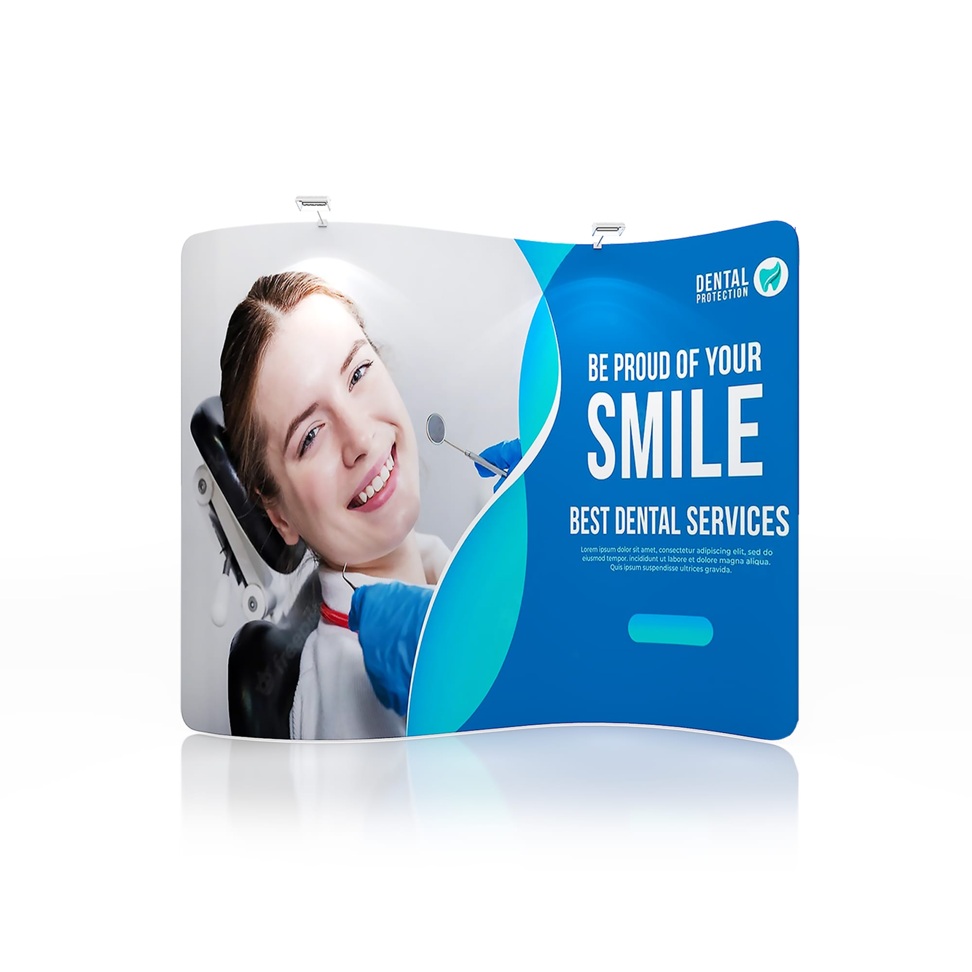 3m S-Shaped Tension Fabric Display Wall