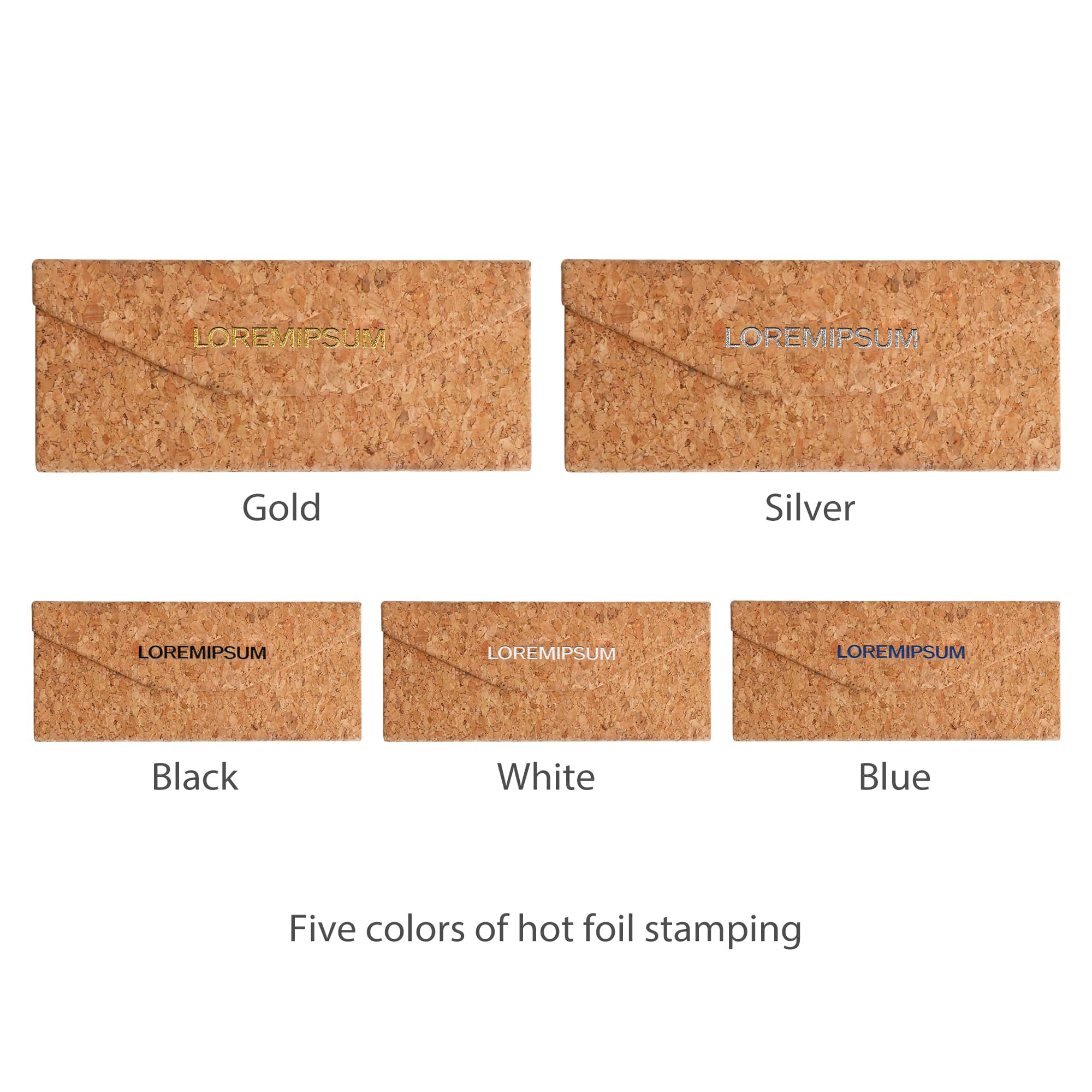 Foldable Cork Glasses Case