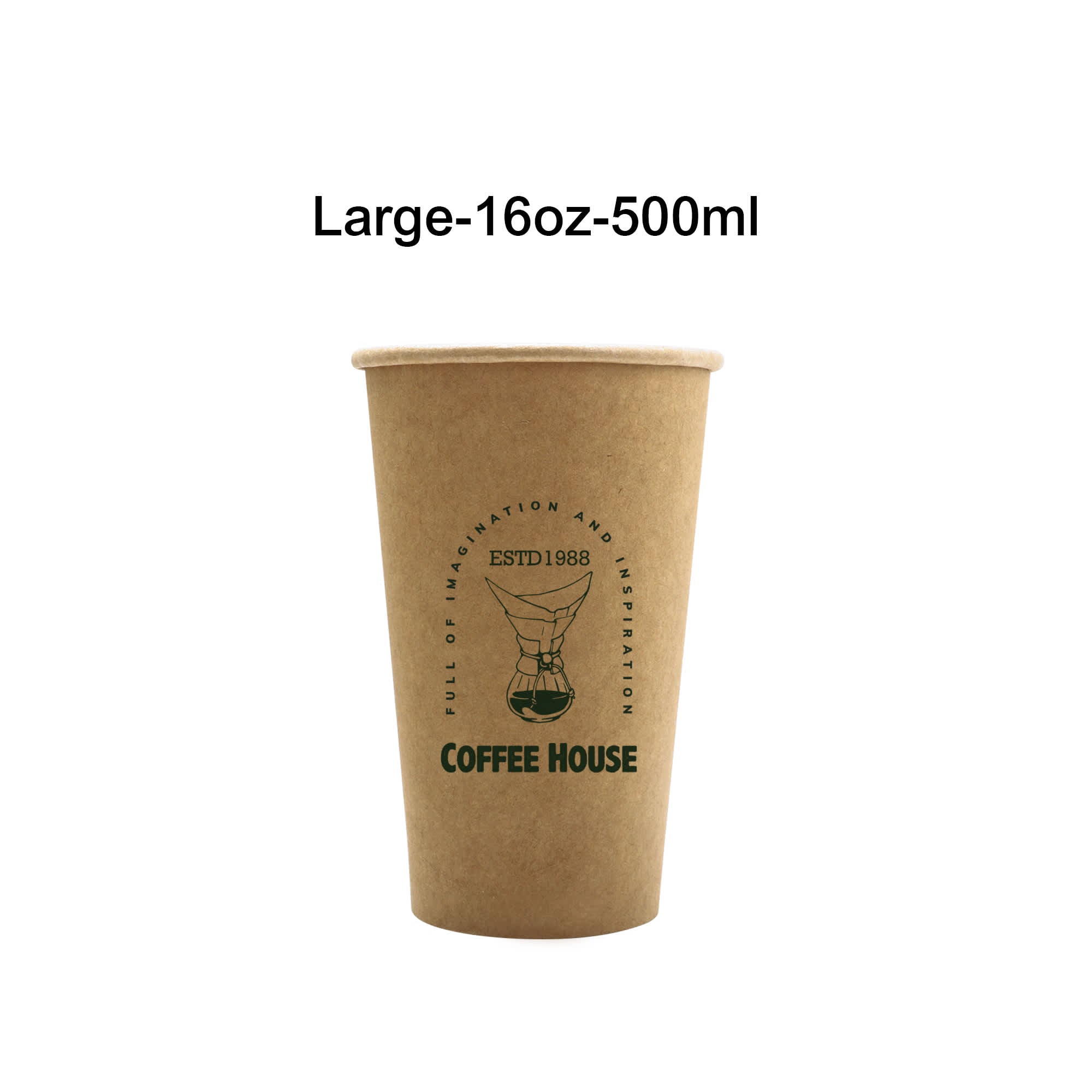 Custom Disposable Single Wall Kraft Paper Cups
