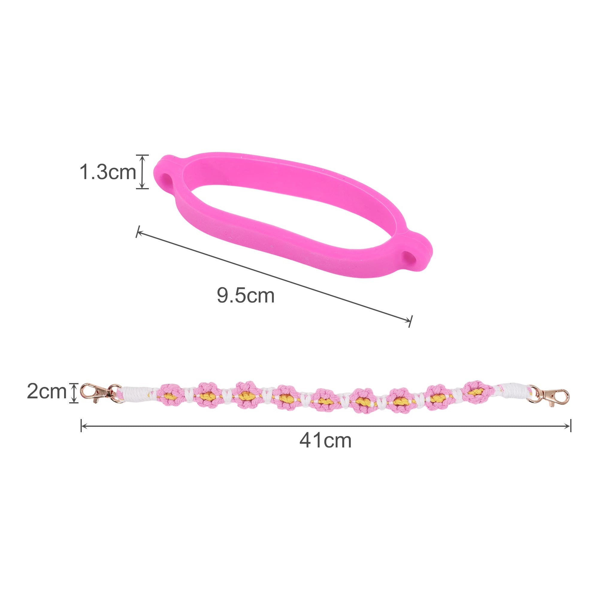Woven Flower Tumbler Strap