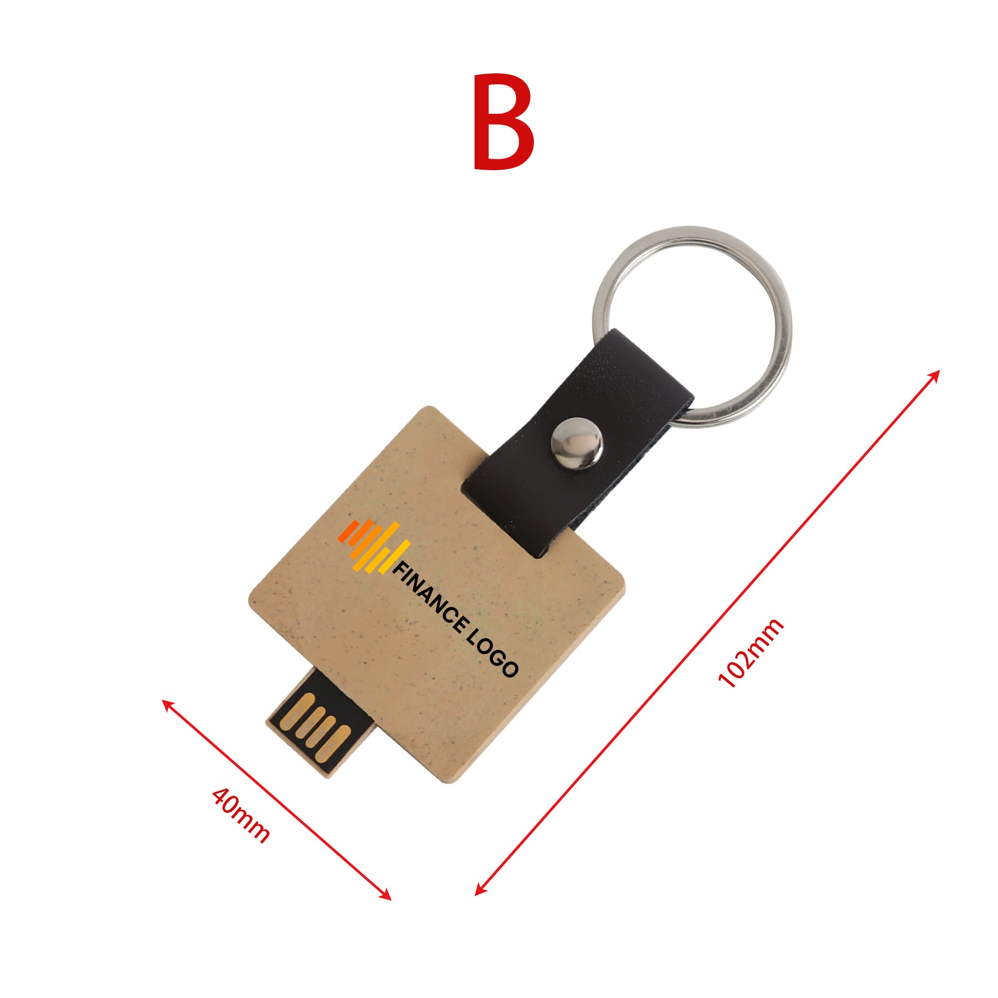 Eco Mini Flash Drive Keychain