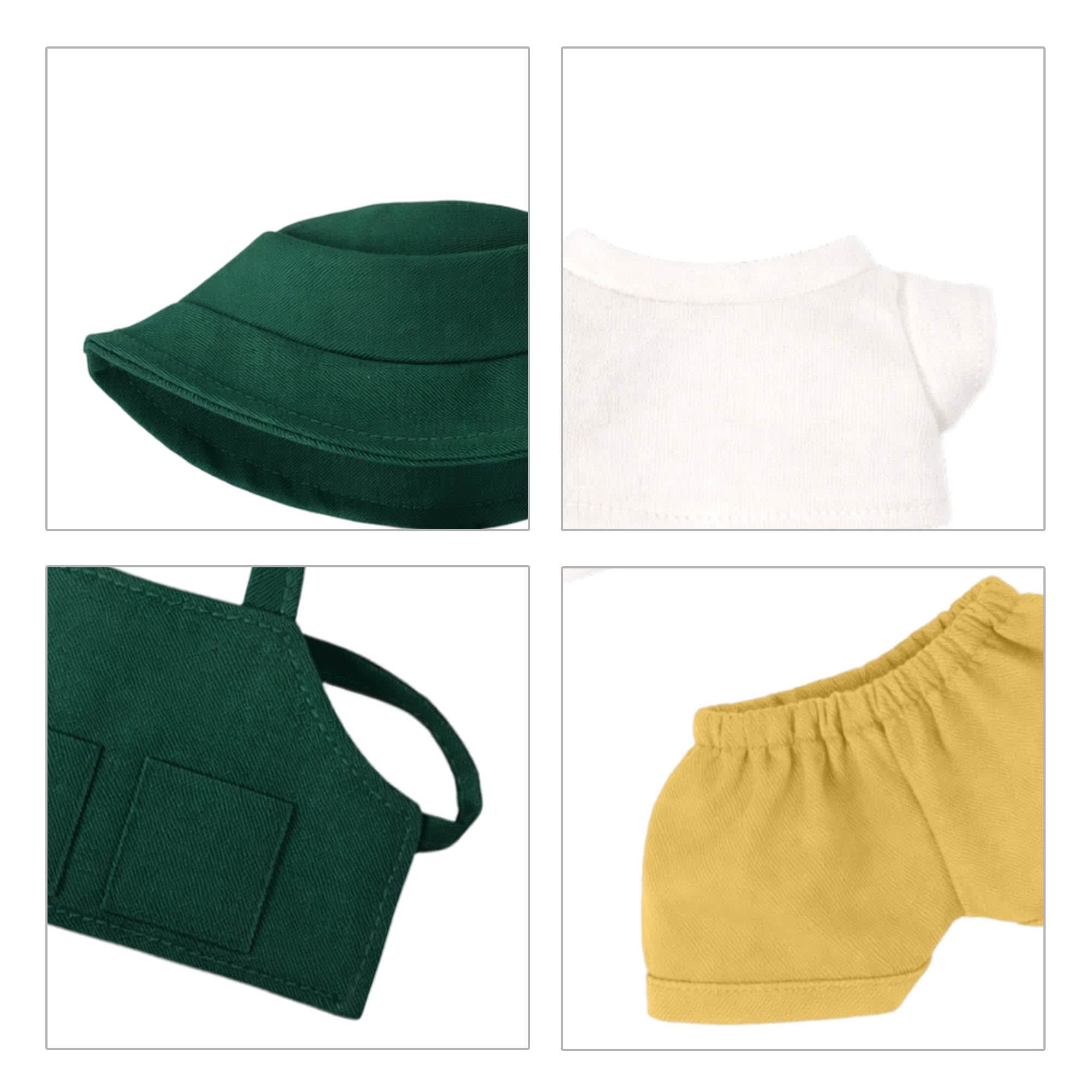 Plush Doll Cafe 4-Piece Apron Outfit (15–17cm Doll)