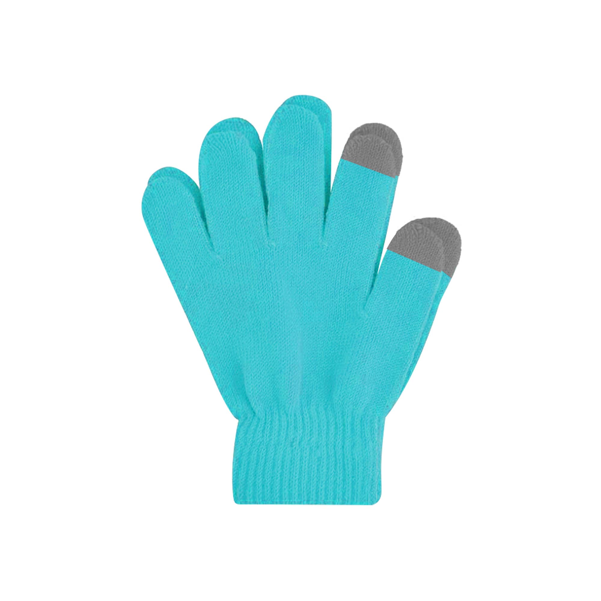 Adults Plain Knitted Gloves with Woven Label