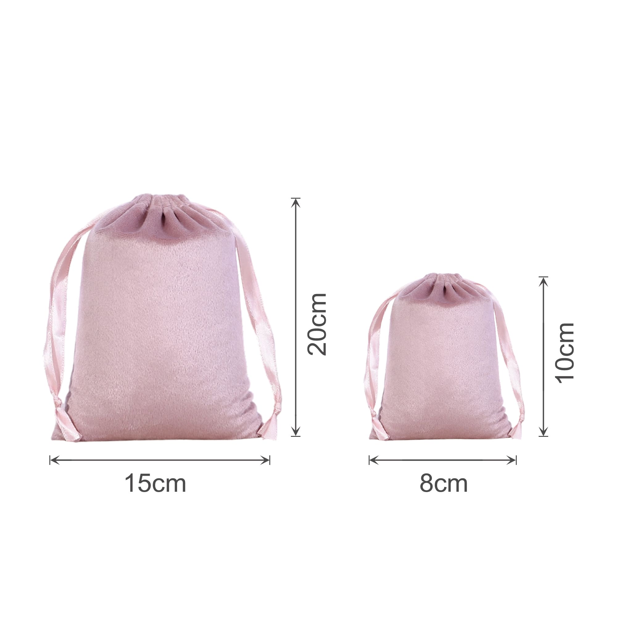 Silk Velvet Drawstring Bags