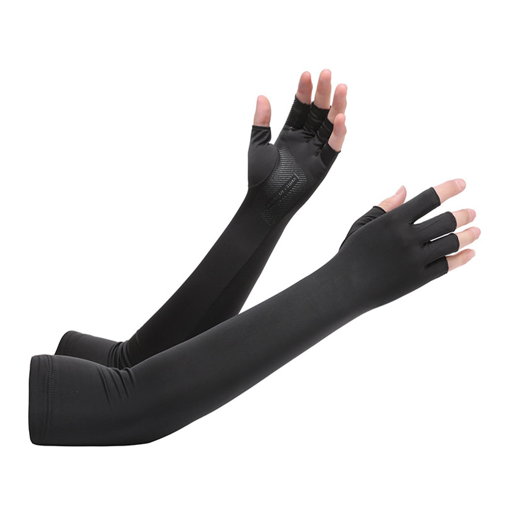Long Sleeve Sun Protective Fingerless Gloves