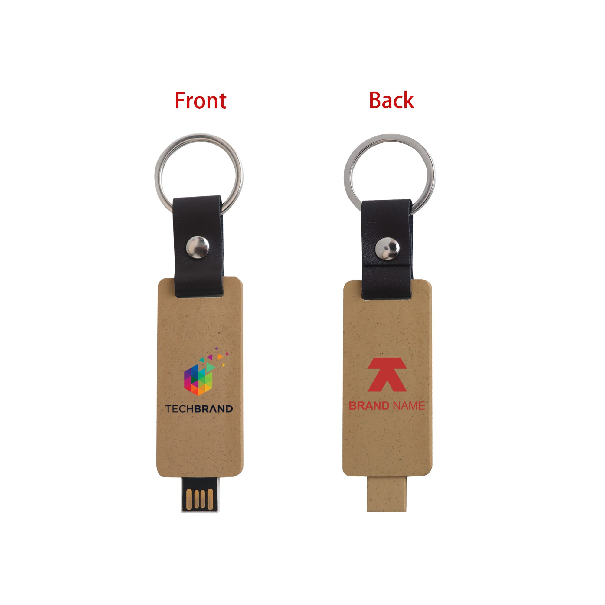 Eco Mini Flash Drive Keychain