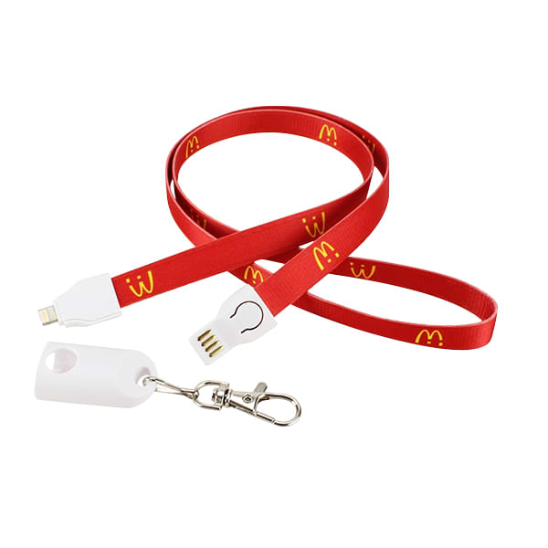 Polyester Lanyard Charging Cable
