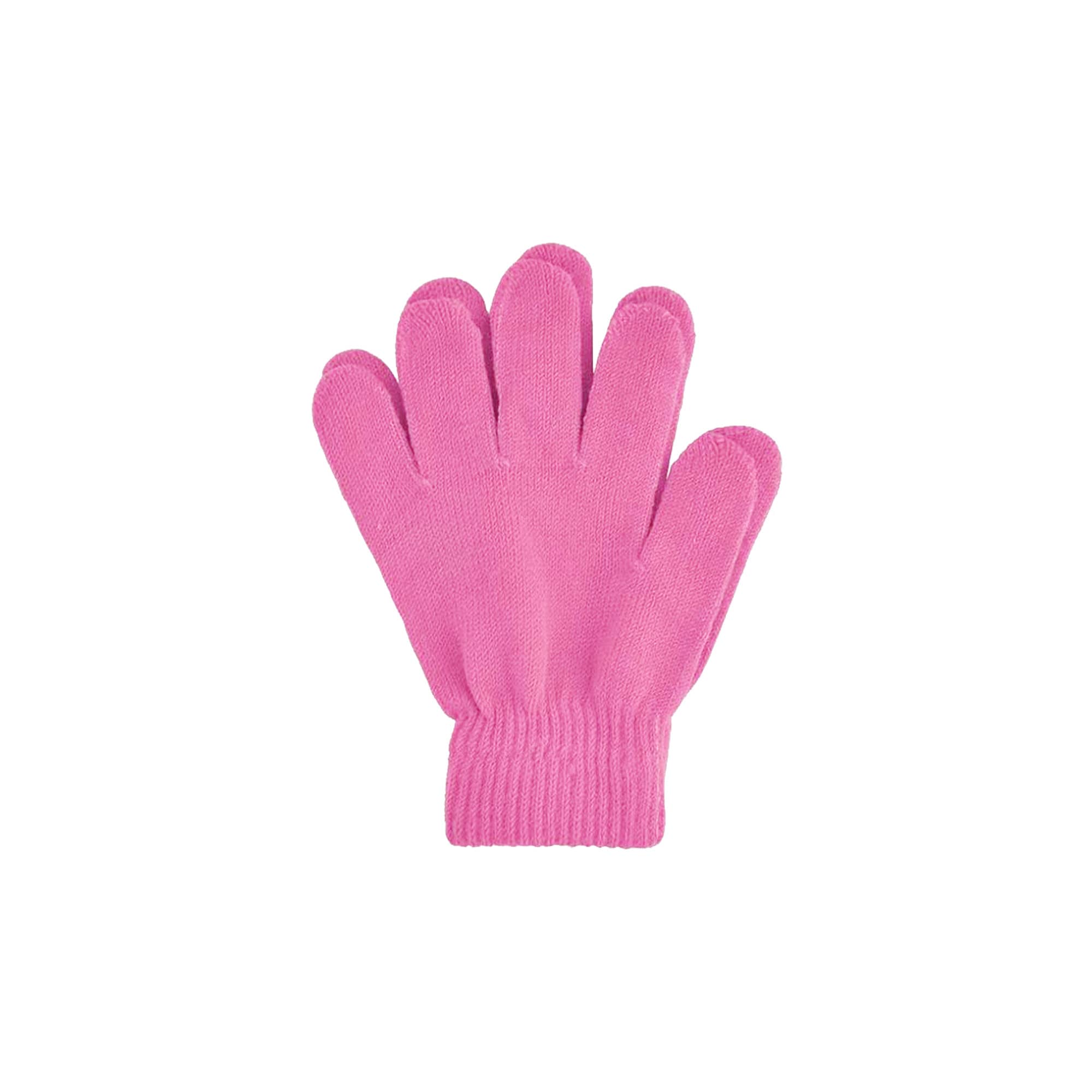 Kids Plain Knitted Gloves with Woven Label