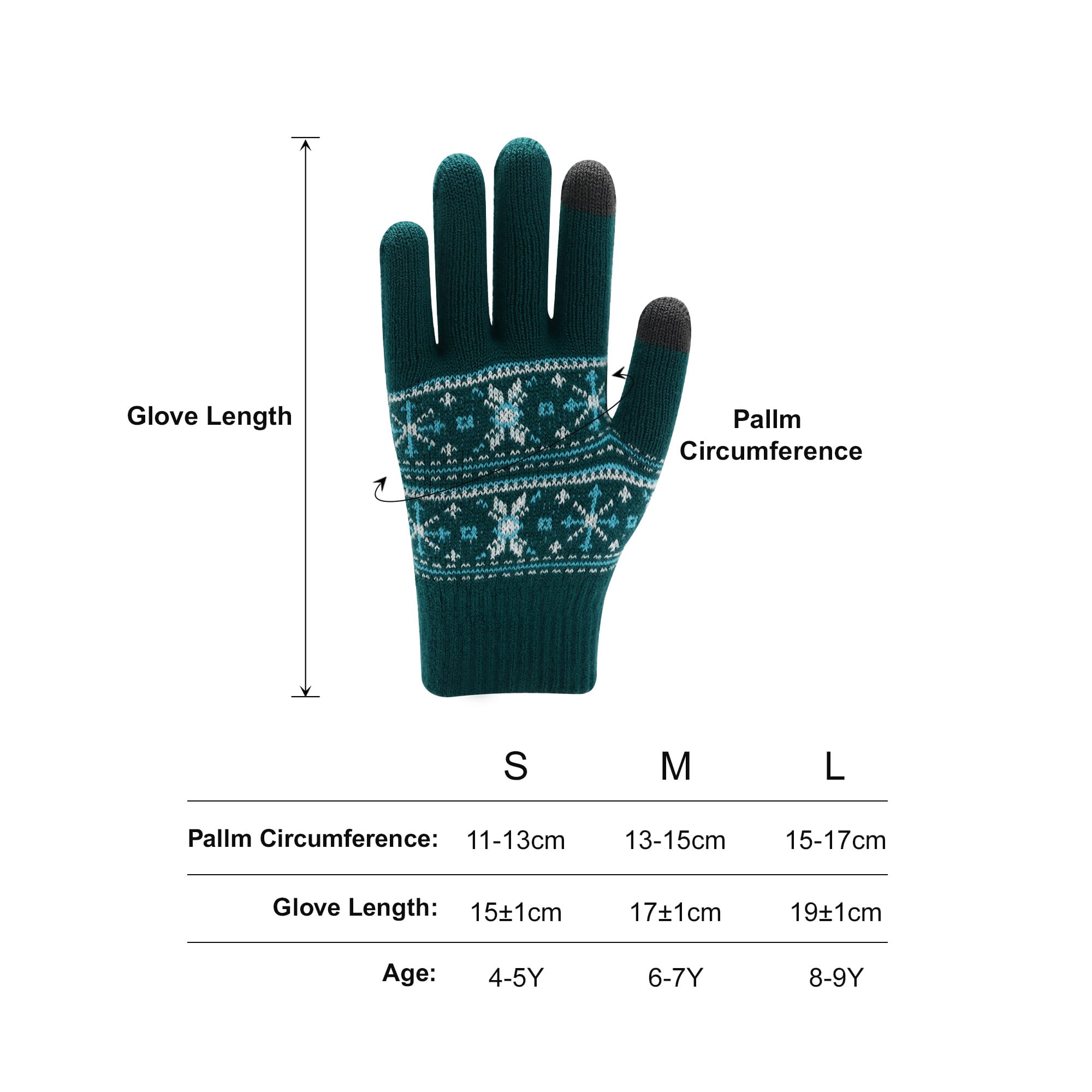 Kids Jacquard Gloves